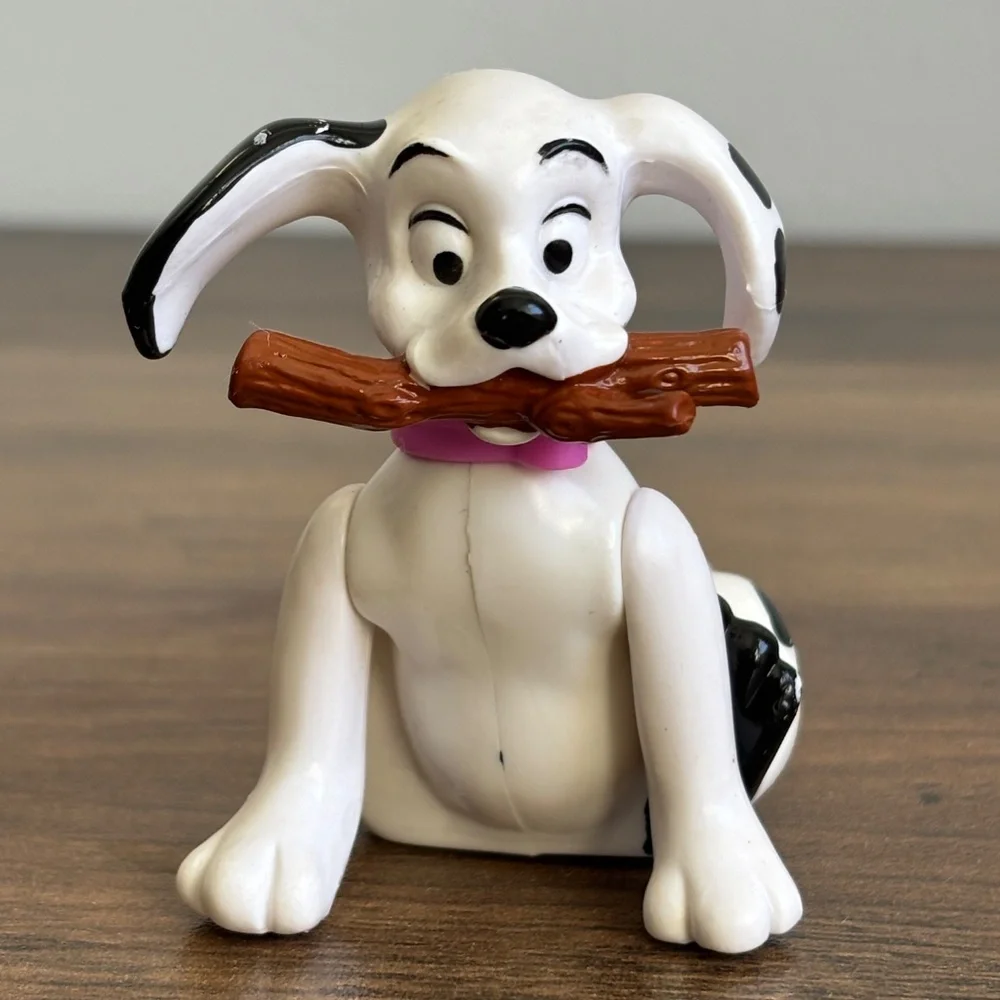 VINTAGE Disney 101 Dalmations Girl Dog Stick Toy Figure Collectible Cake Topper